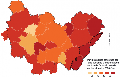 L'Arc jurassien français est particulièrement touché par l'activité partielle en Bourgogne-Franche-Comté