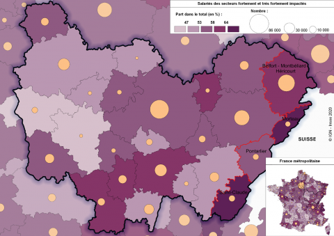 Les salariés des zones d'emploi de Saint-Claude et de Belfort-Montbéliard-Héricourt fortement exposés